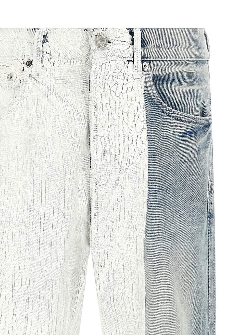 Purple Crackle Silver Jeans
