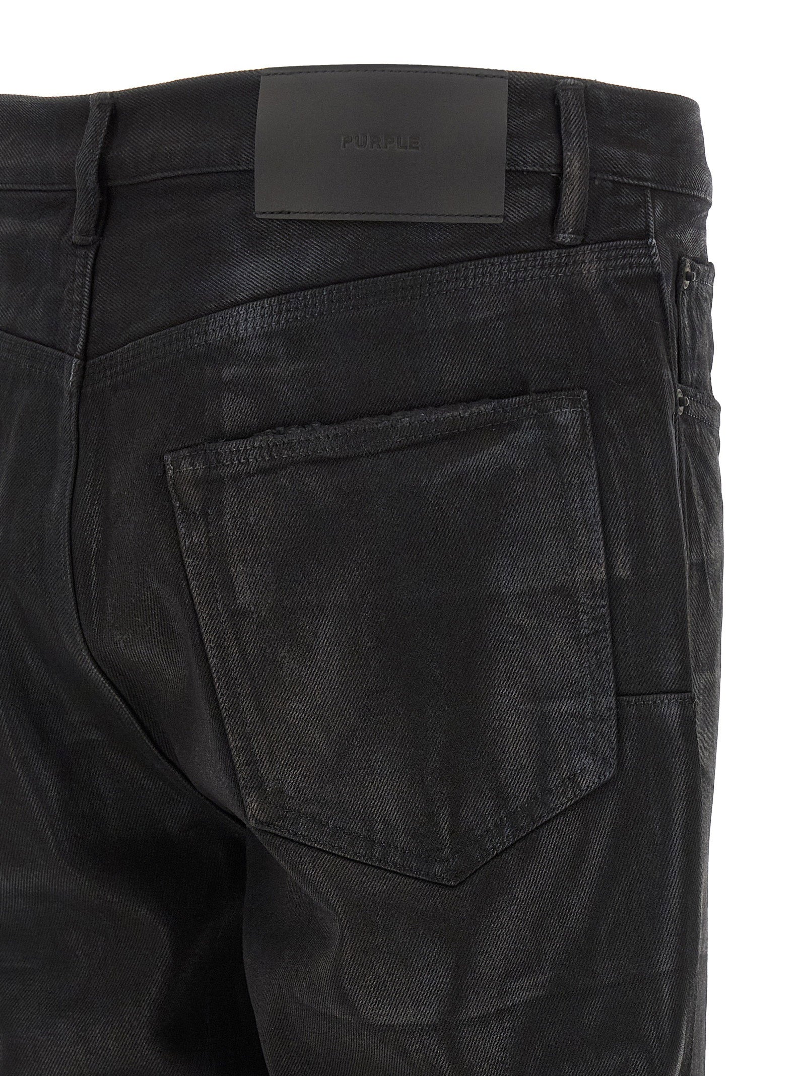 Purple P026 Rinsed Foil Boot Jeans