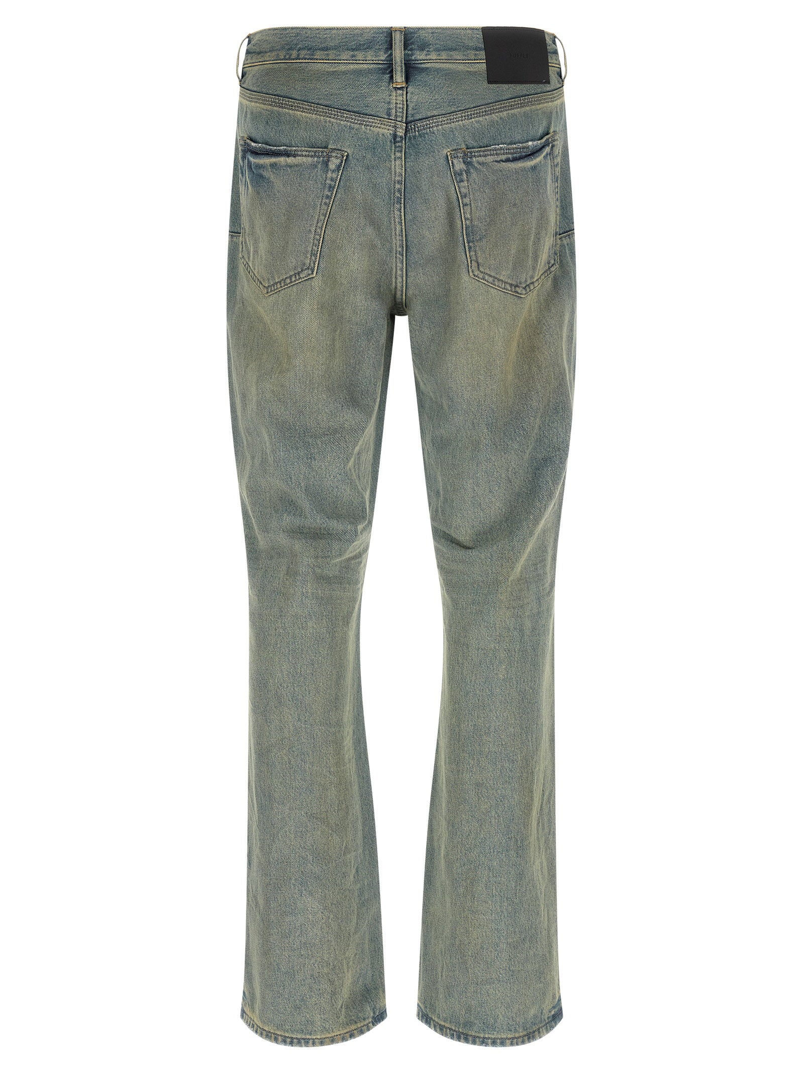 Purple P026 Dirty Fade Rip Boot Jeans