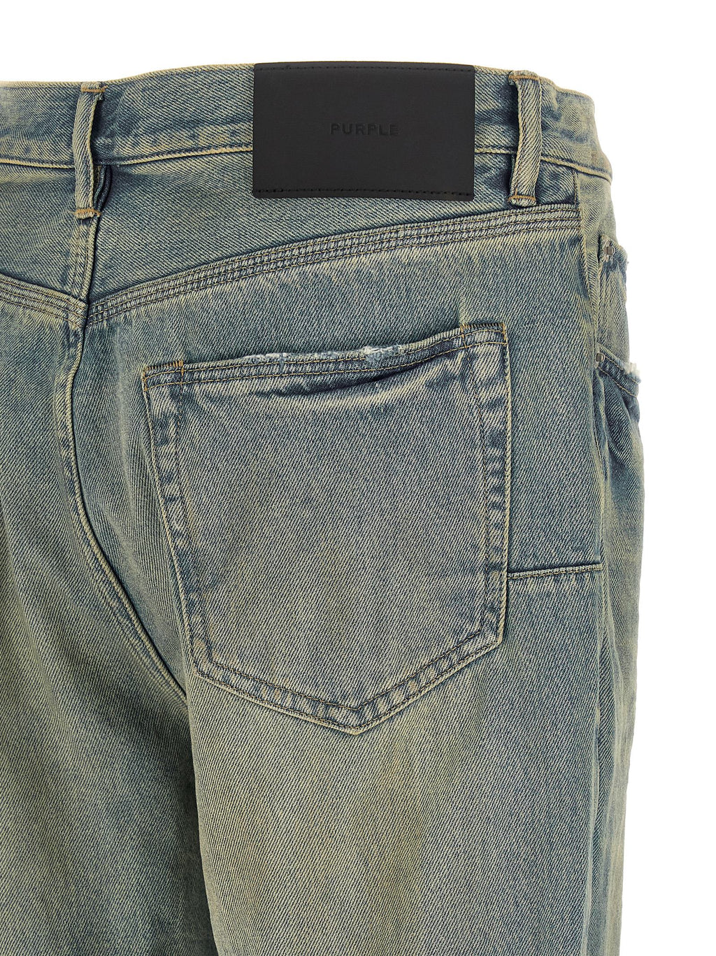 Purple P026 Dirty Fade Rip Boot Jeans