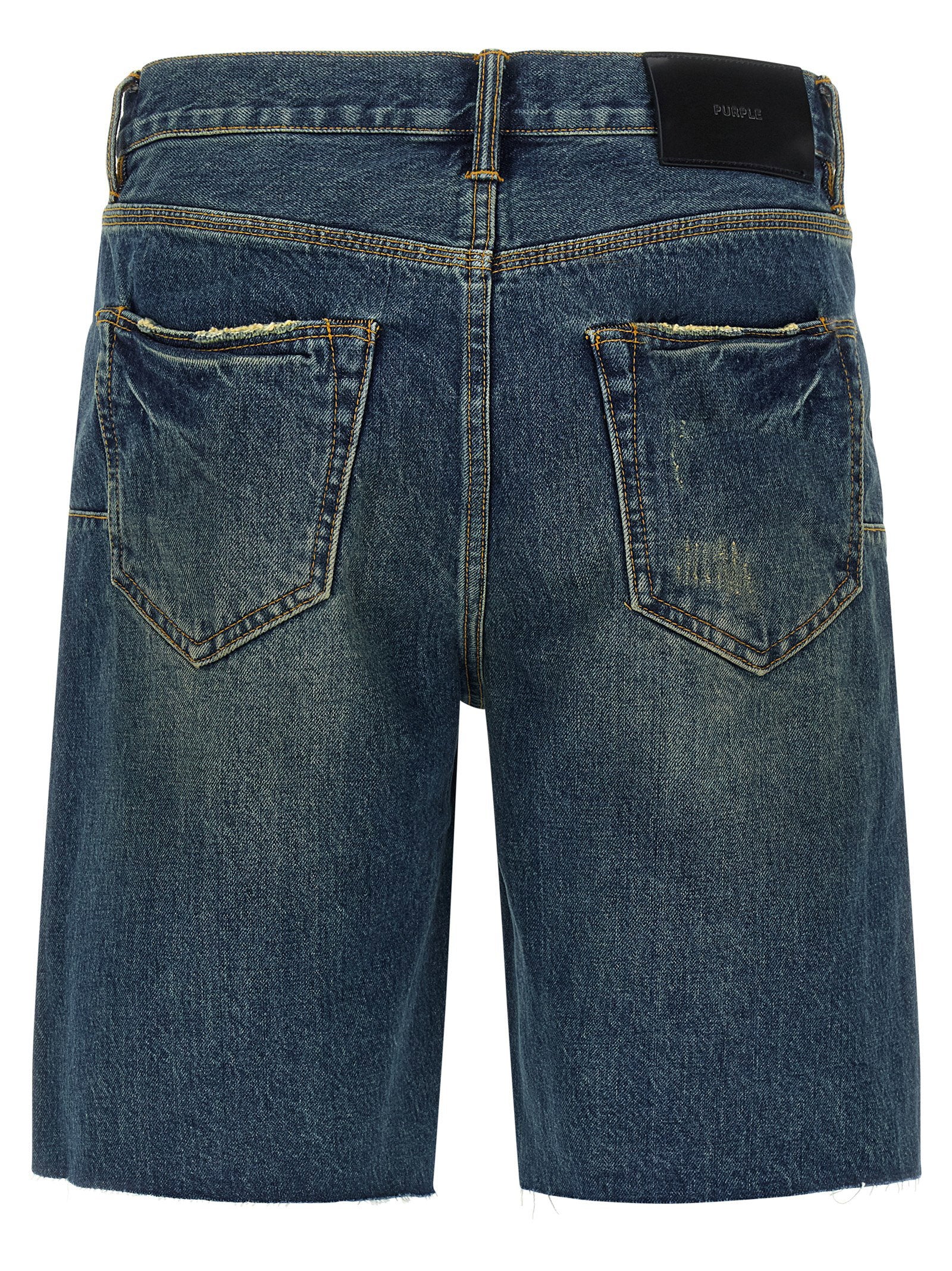 Purple P059 Vintage Mid Bermuda Shorts