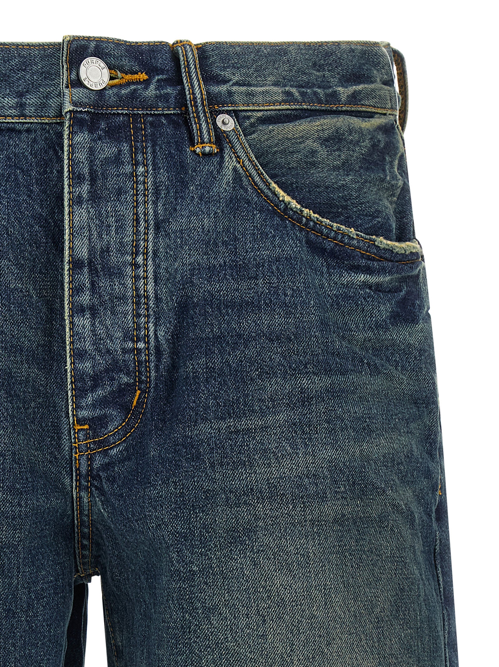 Purple P059 Vintage Mid Bermuda Shorts