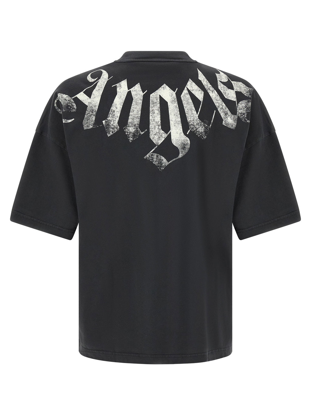 Palm Angels Craquelé Gothic Print T-shirt