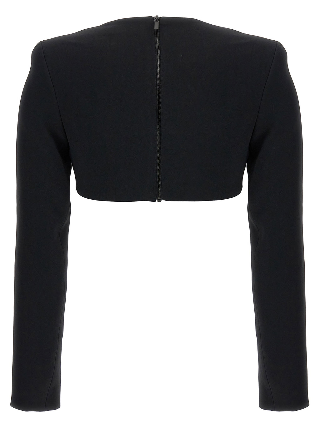 David Koma Top 3d Crystsal Chain And Square Neck