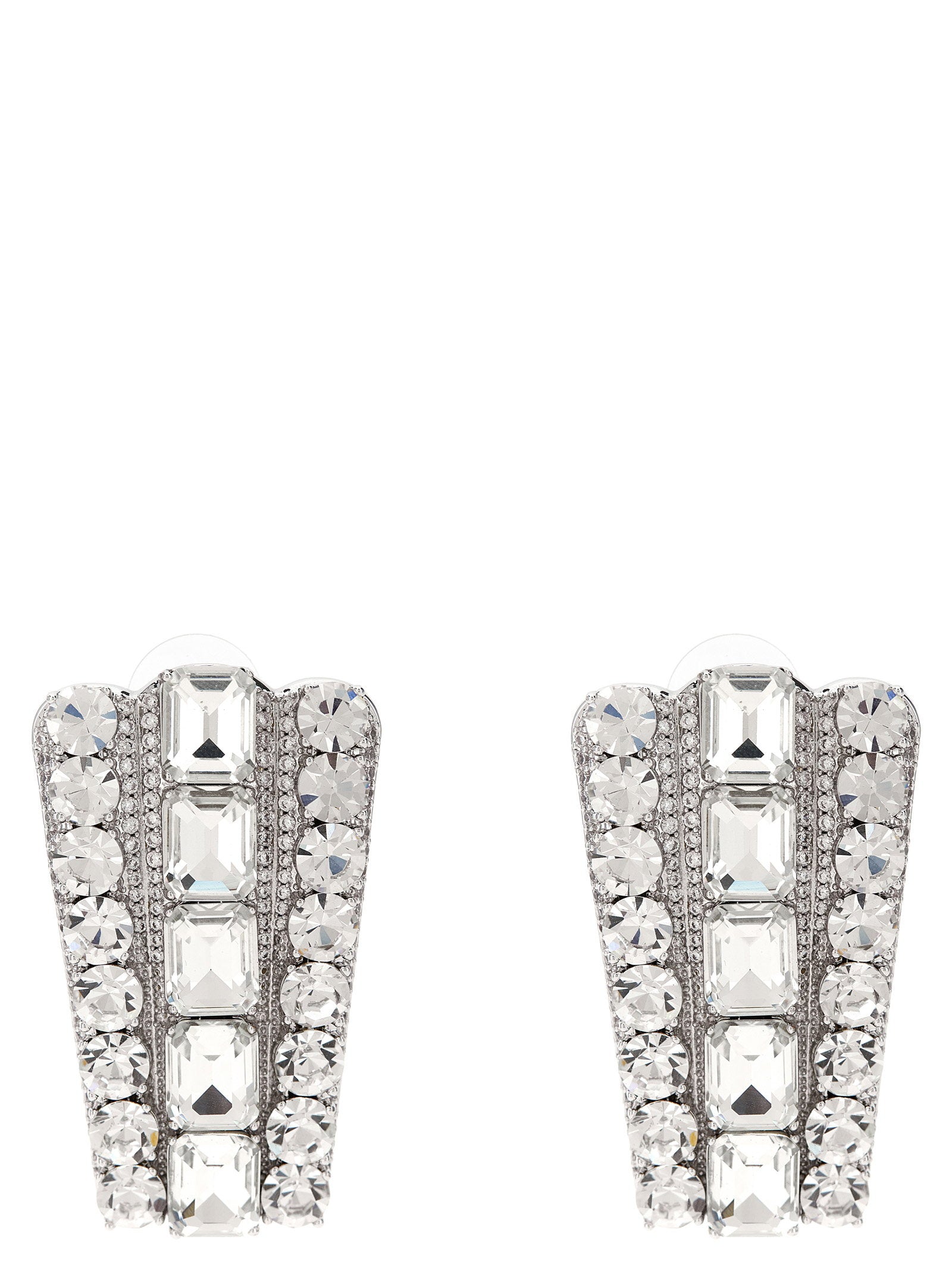 Self-Portrait Multi Crystal Earrings