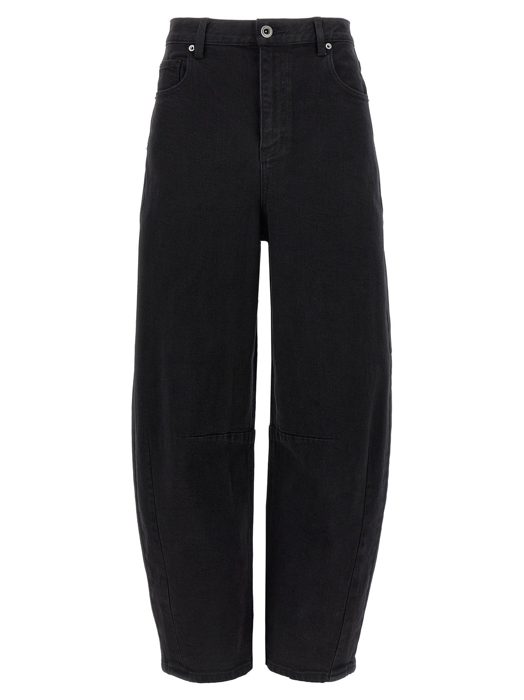 Self-Portrait Black Barrel Leg Jeans