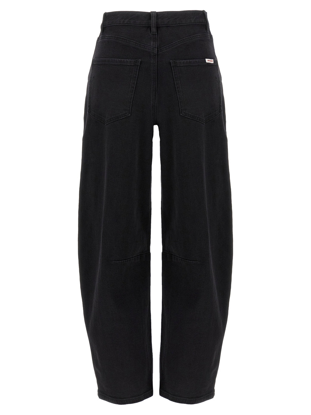 Self-Portrait Black Barrel Leg Jeans