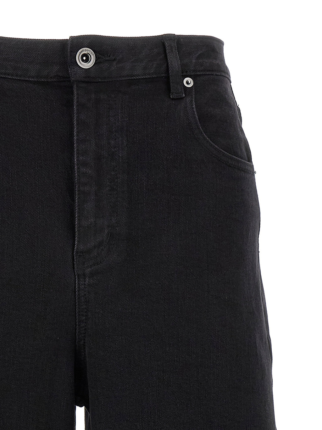 Self-Portrait Black Barrel Leg Jeans