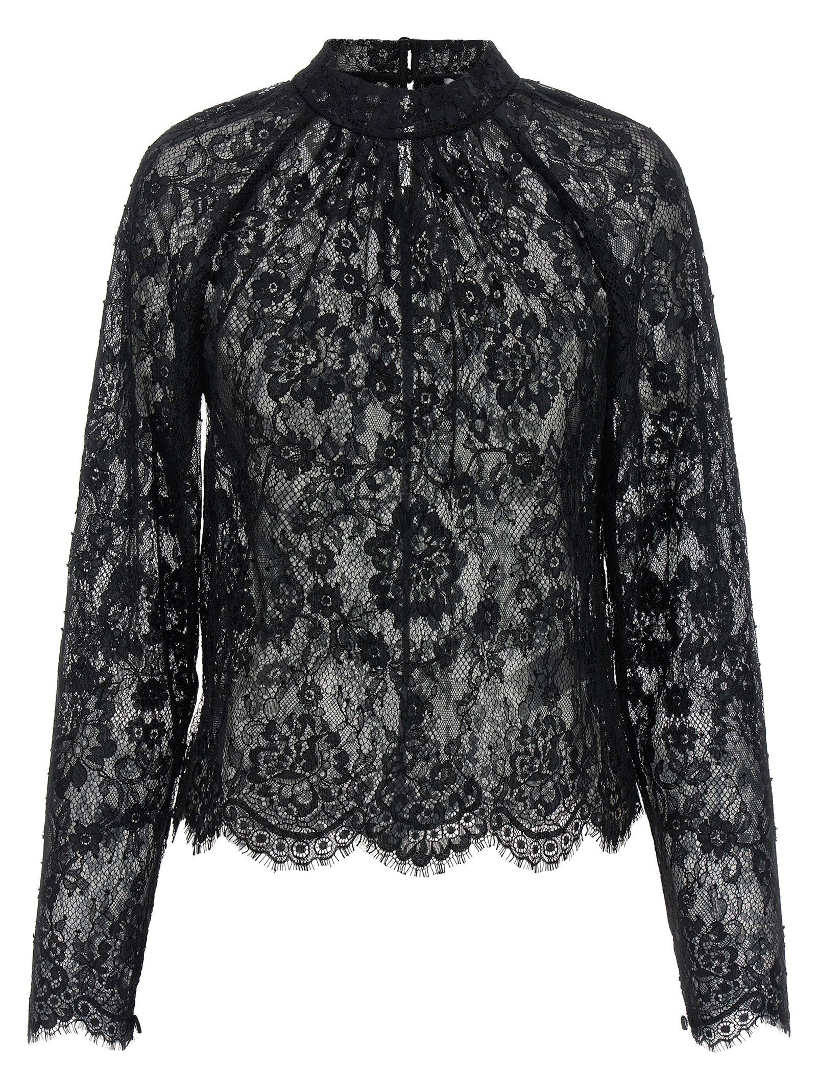 Self-Portrait Black Lace Blouse