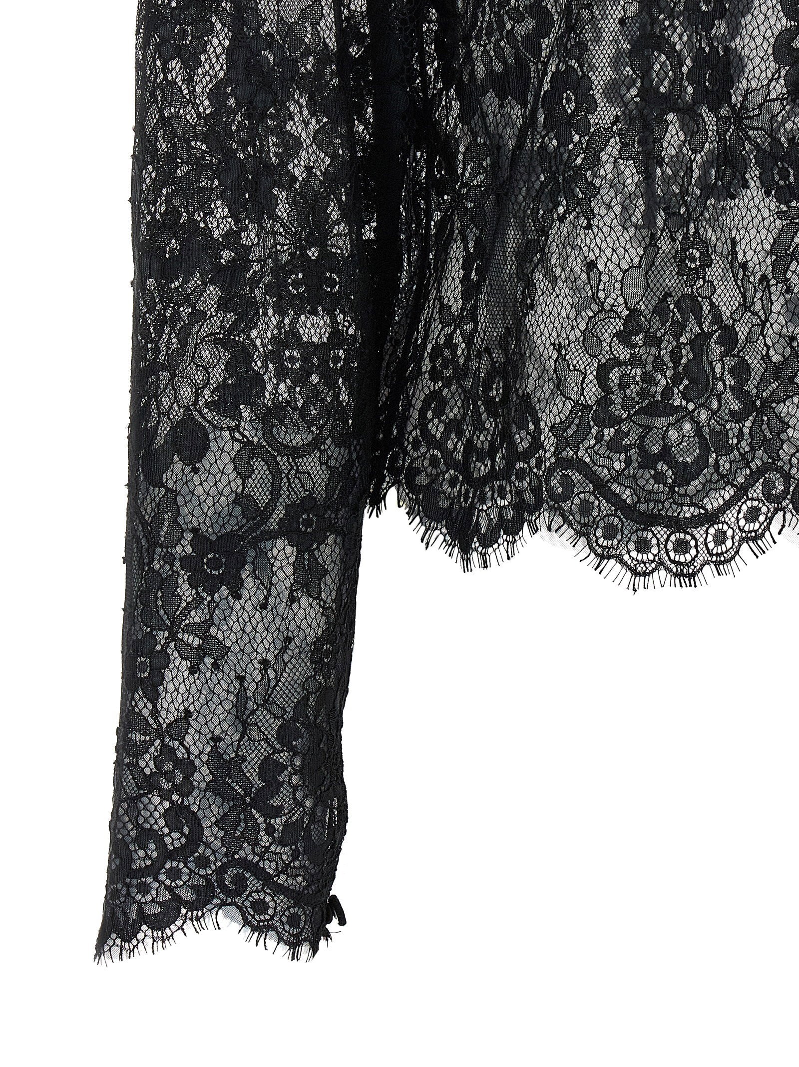 Self-Portrait Black Lace Blouse