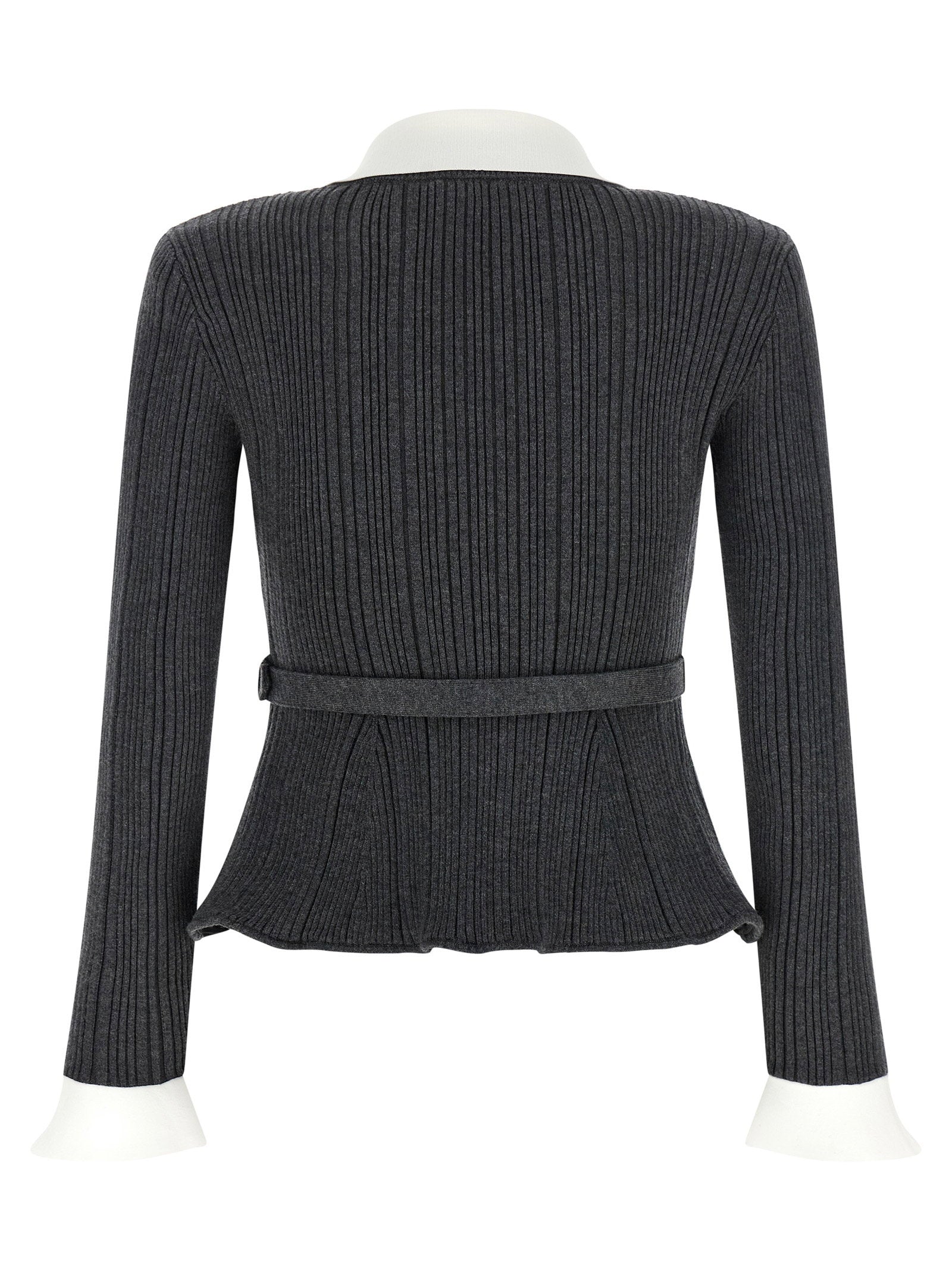 Self-Portrait Ribbed Cardigan