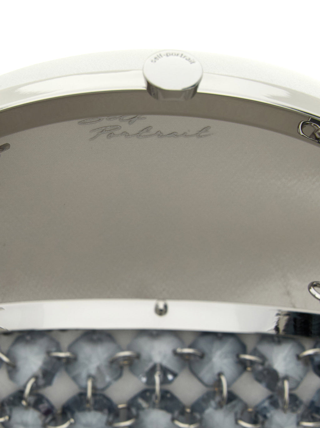 Self-Portrait Crystal Chain Clutch