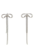 Self-Portrait Double Crystal Bow Earrings