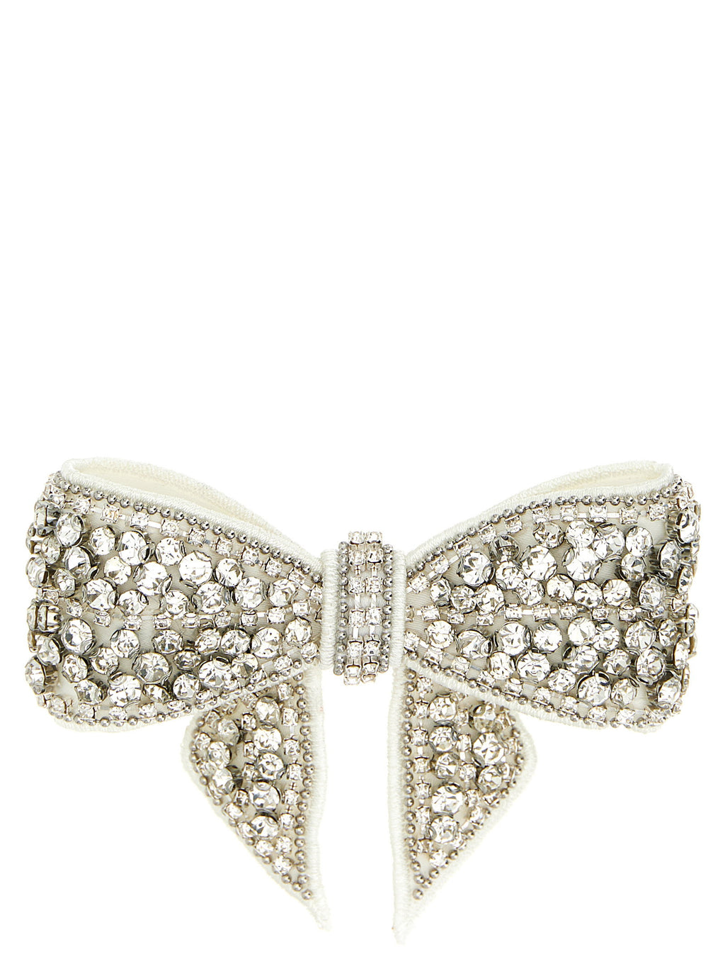 Self-Portrait Crystal Embellished Bow Hair Clip