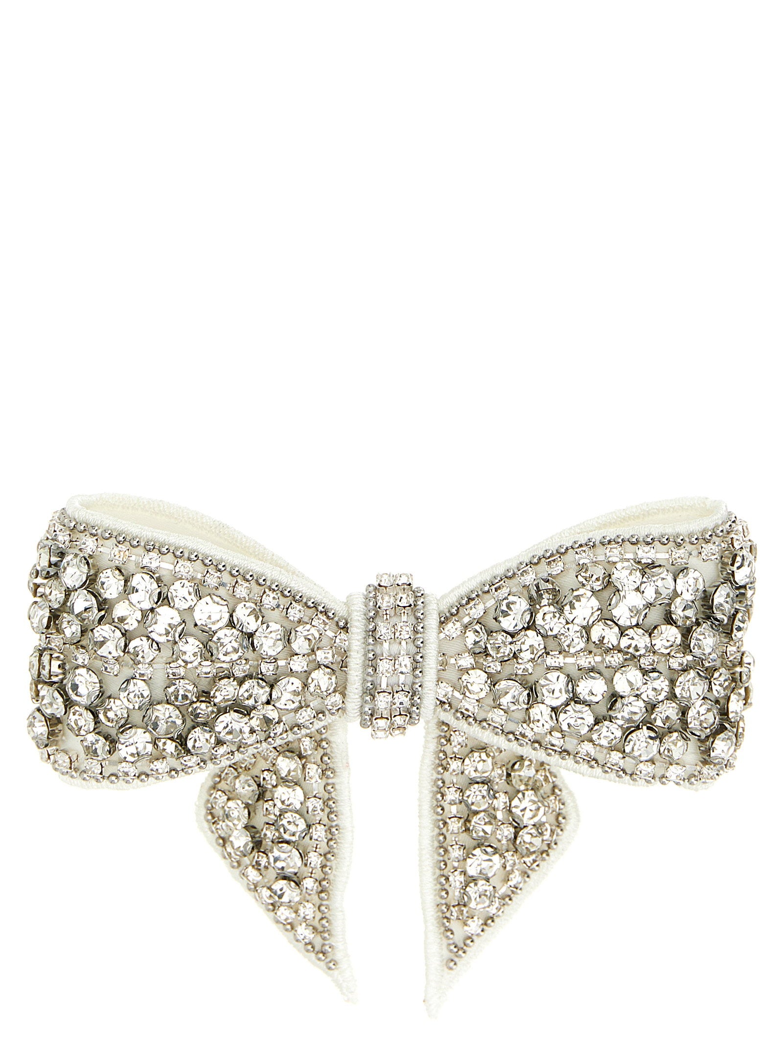 Self-Portrait Crystal Embellished Bow Hair Clip