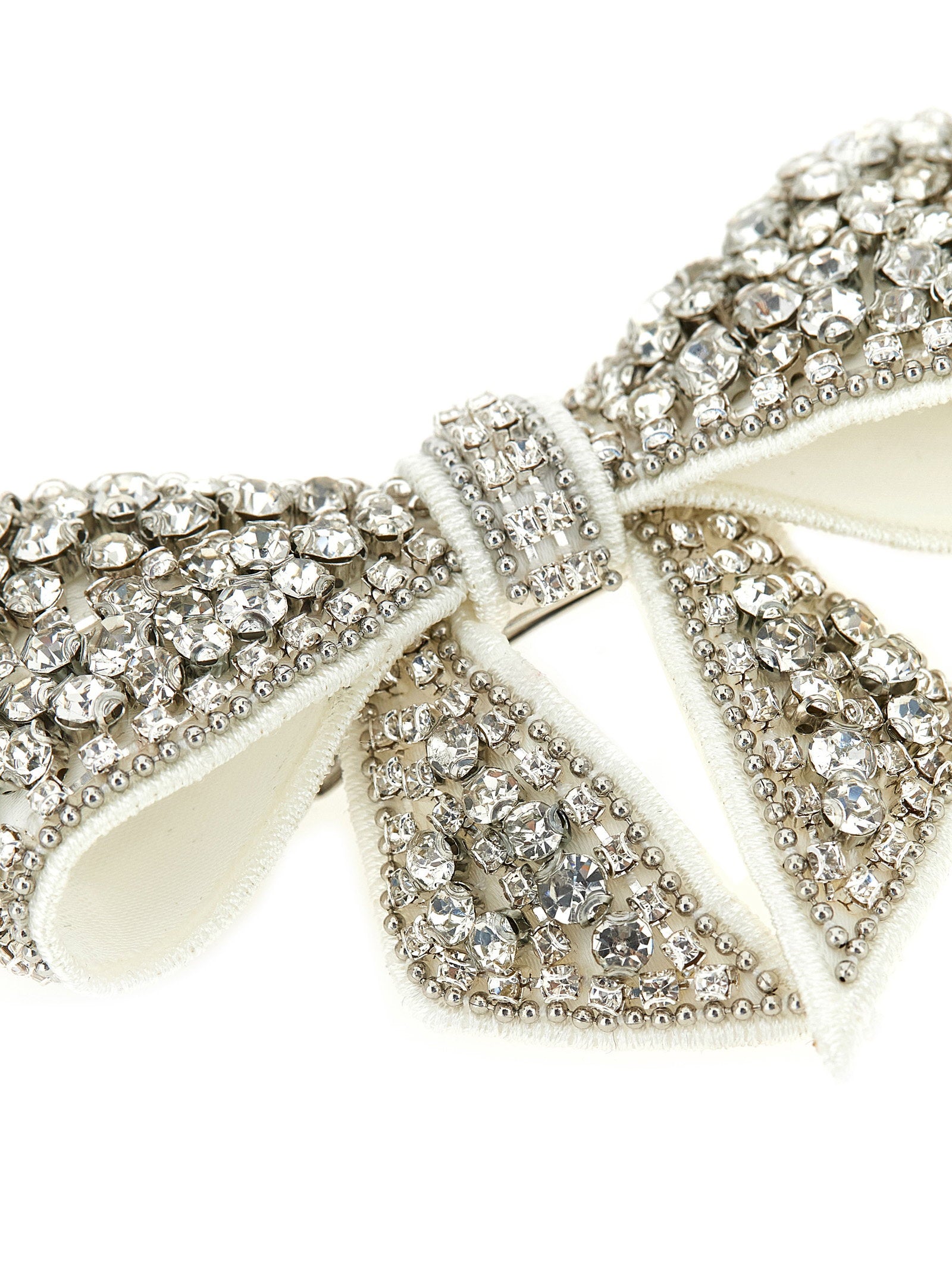 Self-Portrait Crystal Embellished Bow Hair Clip