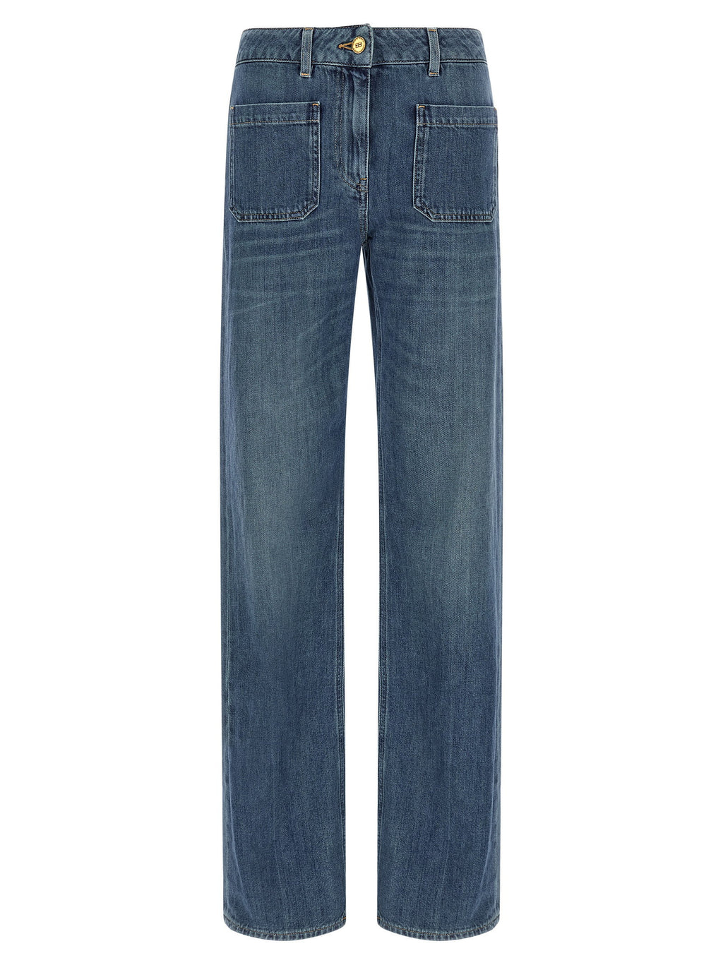 Elisabetta Franchi Logo Embroidery Jeans