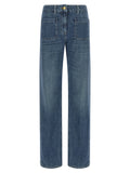 Elisabetta Franchi Logo Embroidery Jeans