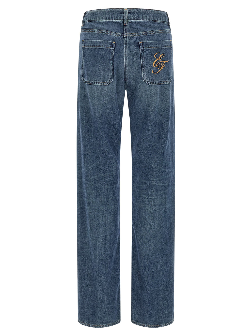 Elisabetta Franchi Logo Embroidery Jeans