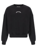 Palm Angels Back Curved Logo Sweatshirt