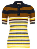 Marni Ribbed Wool Polo Shirt