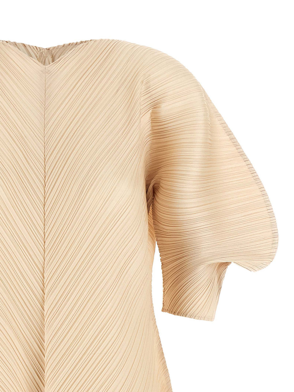 Pleats Please Issey Miyake Sculptural Sleeve Dress