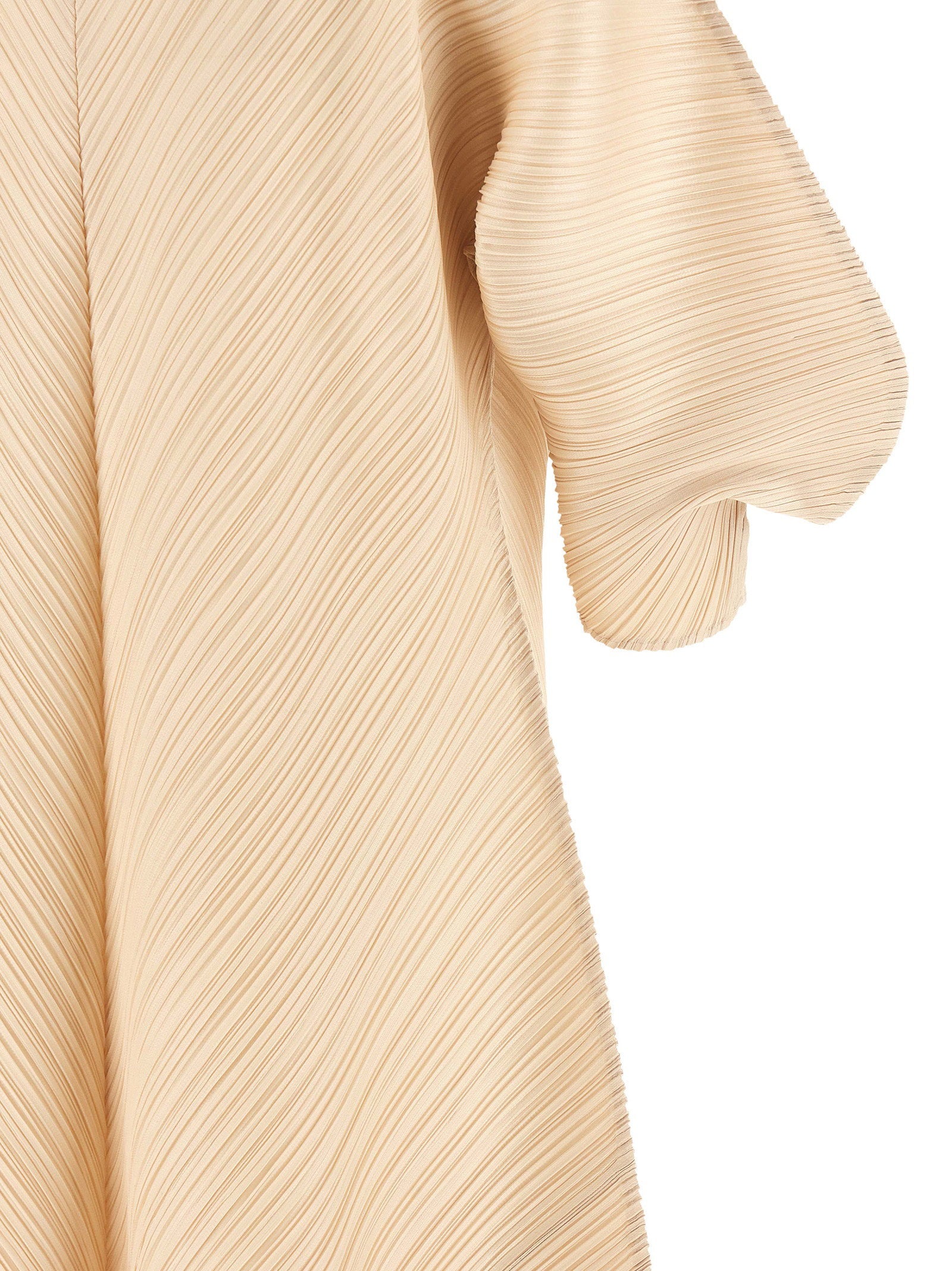 Pleats Please Issey Miyake Sculptural Sleeve Dress