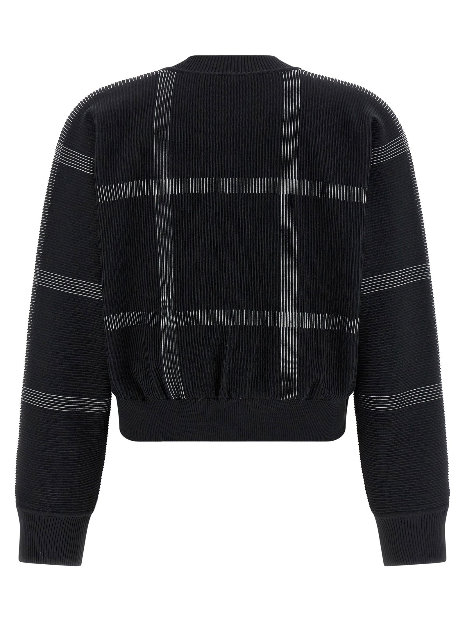 Pleats Please Issey Miyake Crossing Knit Sweater