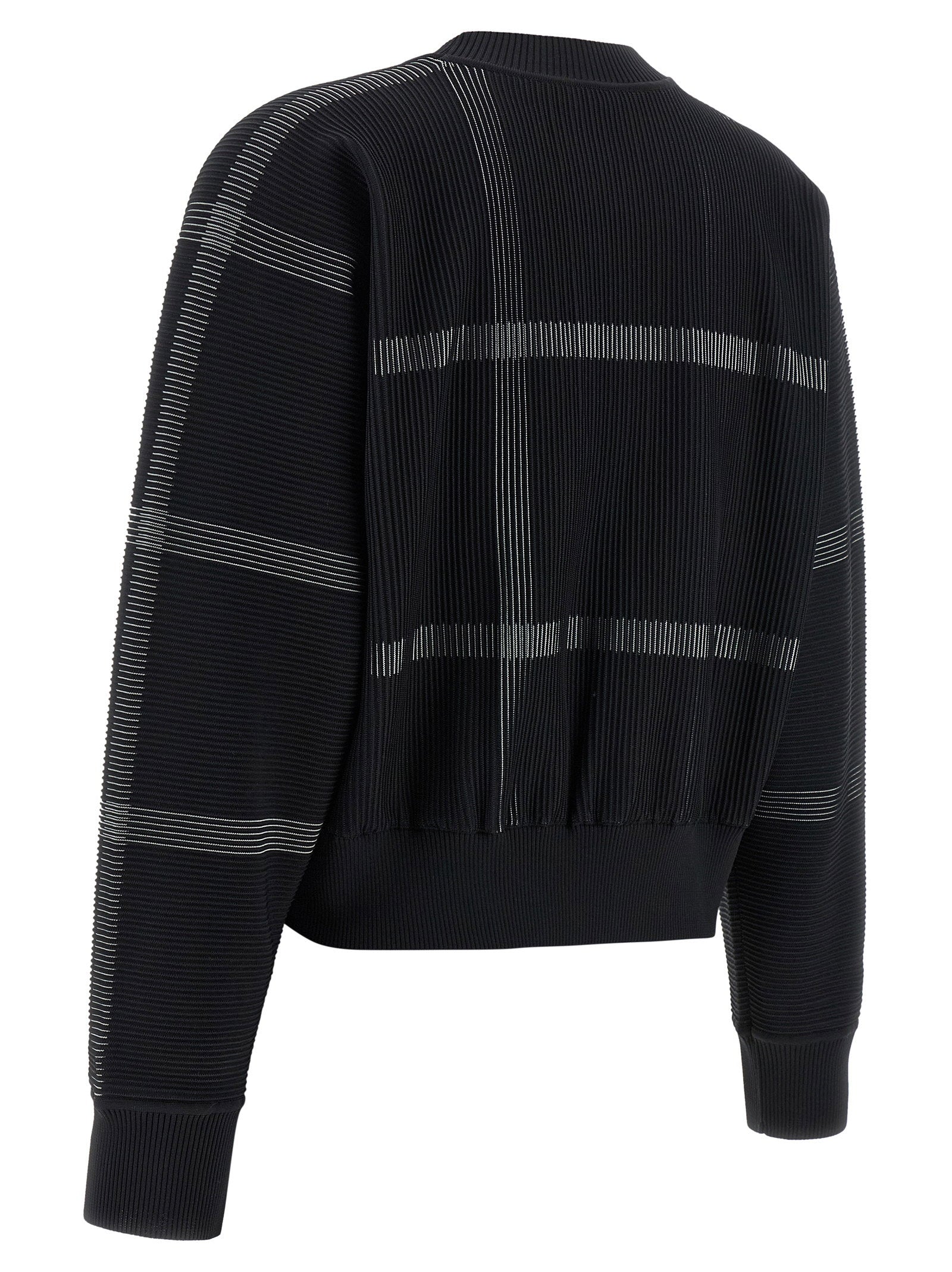 Pleats Please Issey Miyake Crossing Knit Sweater