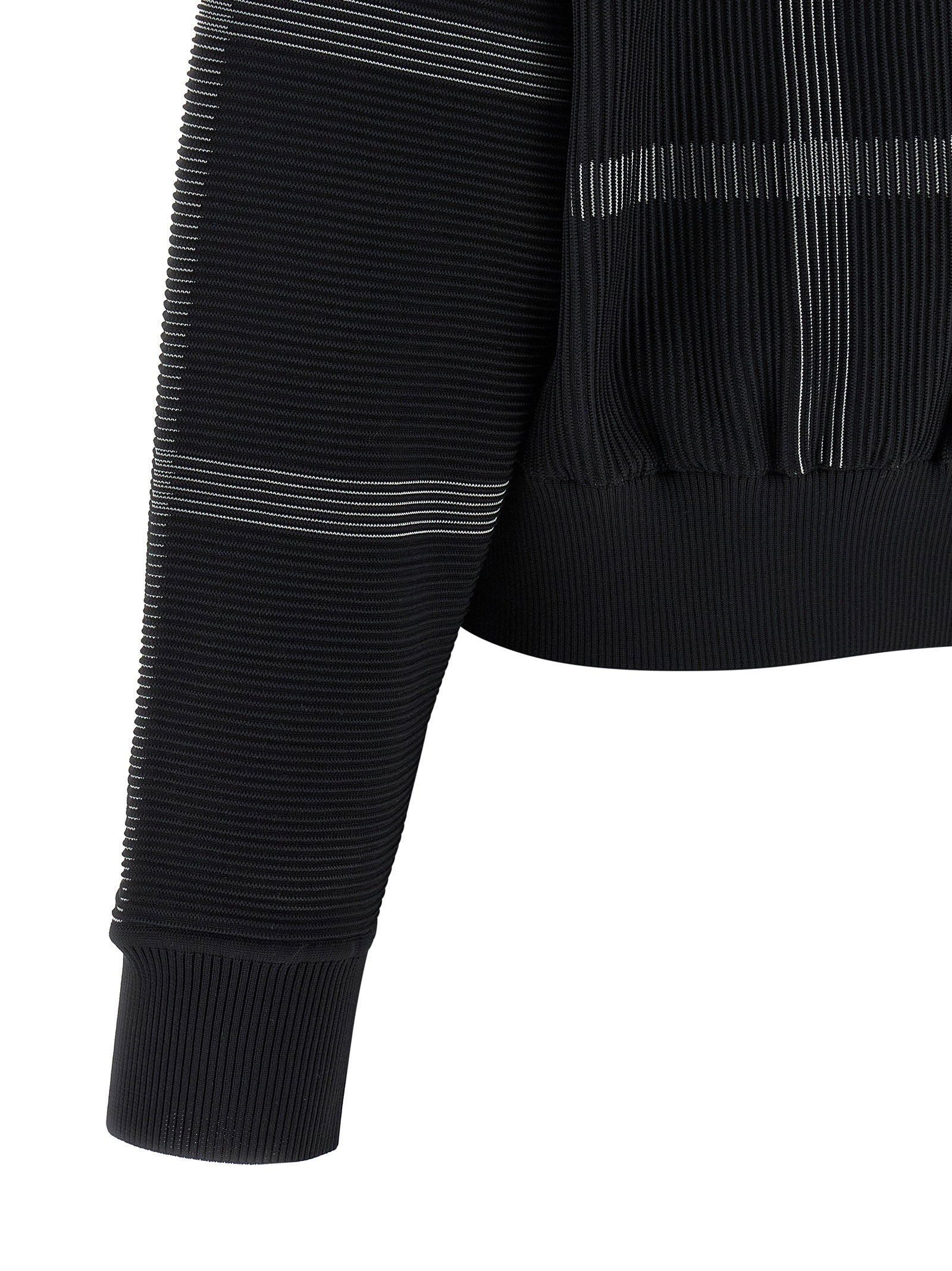 Pleats Please Issey Miyake Crossing Knit Sweater