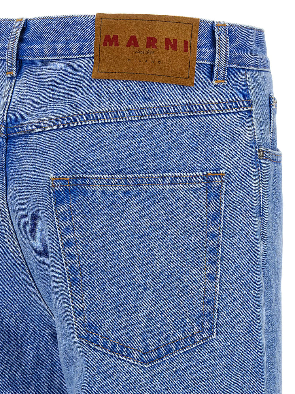 Marni Bleached Coated Jeans