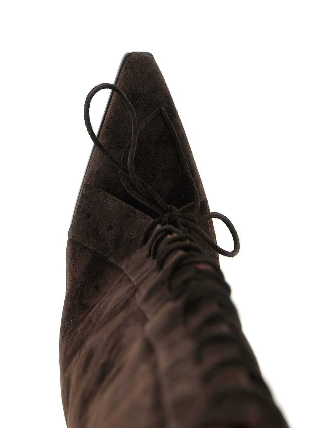 Paris Texas Jane Fold Over Lace Up Boots