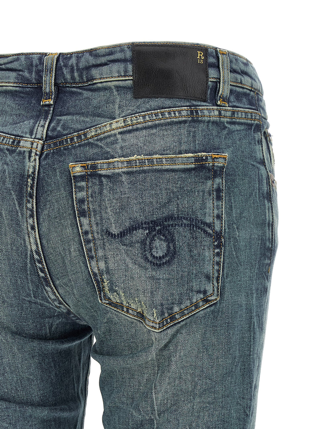 R13 Overflow Boy Flare Jeans