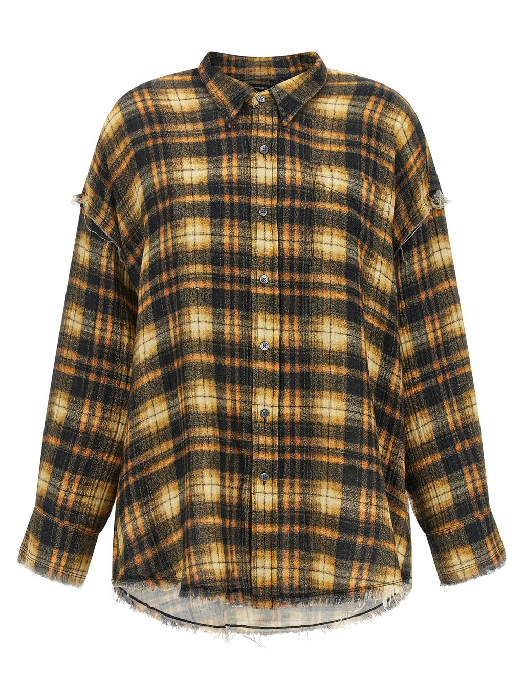 R13 Raw Cut Hem Shirt