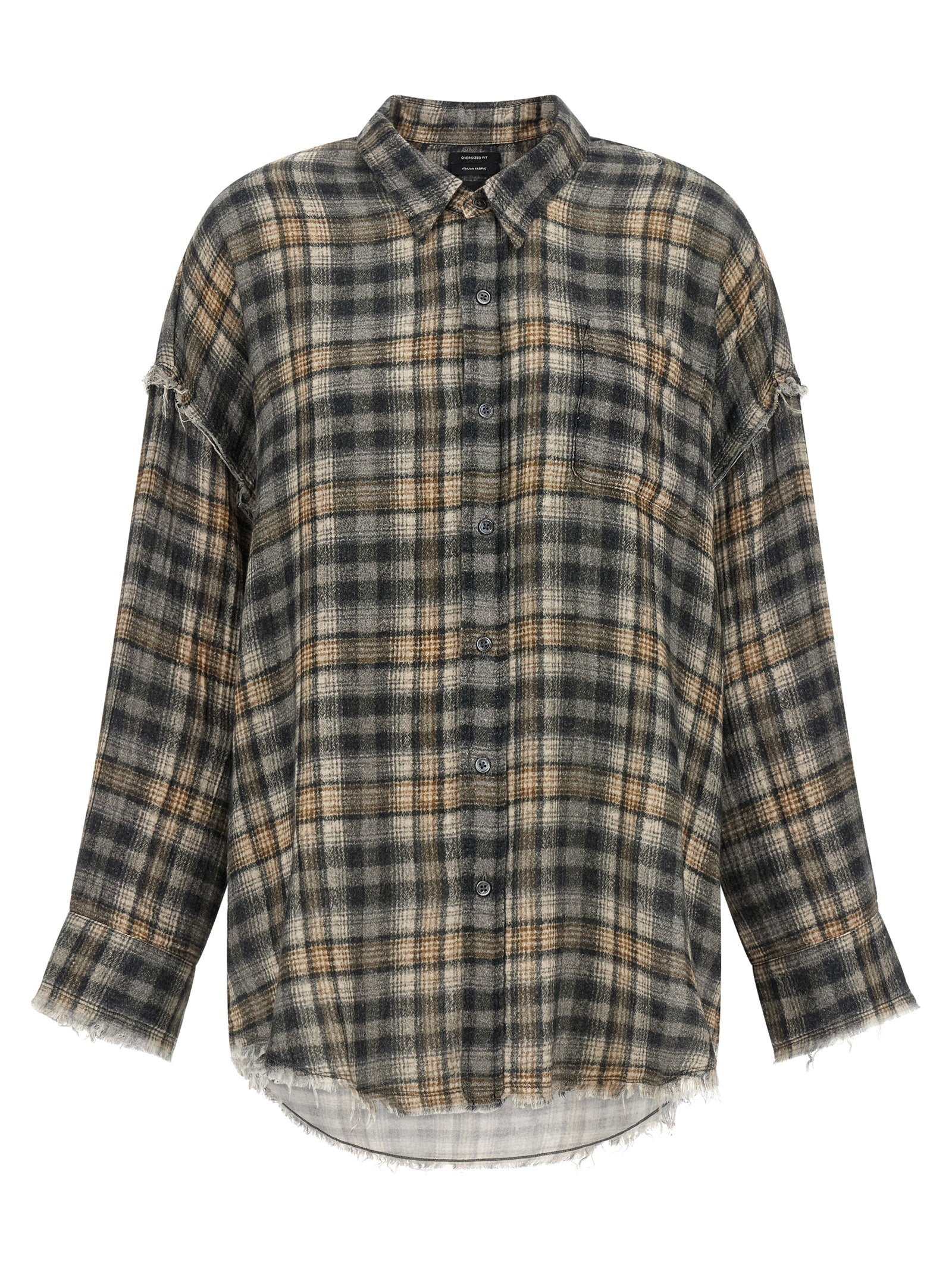 R13 Raw Cut Hem Shirt