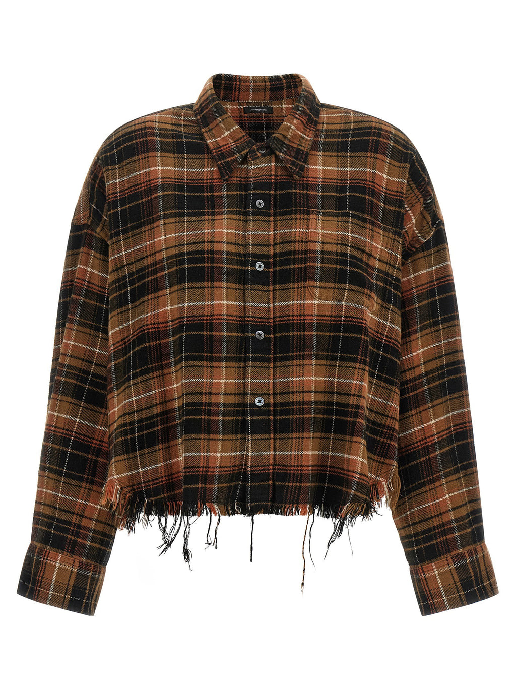 R13 Raw Cut Cropped Shirt