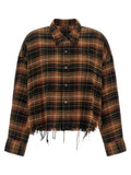 R13 Raw Cut Cropped Shirt