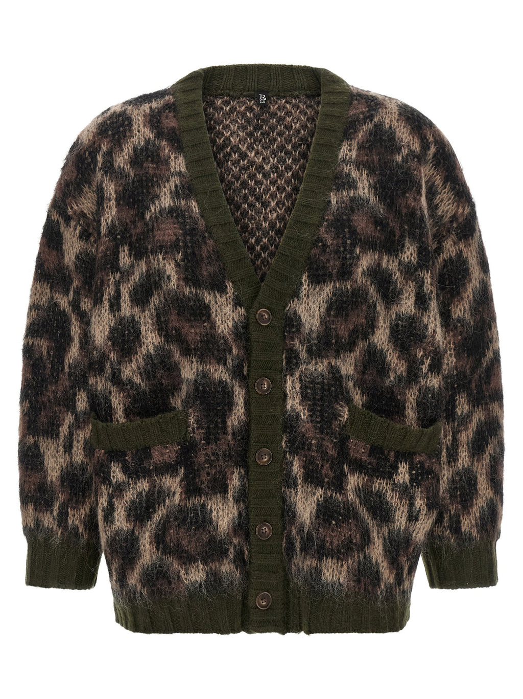 R13 Animal Print Cardigan