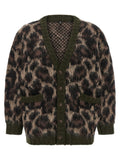 R13 Animal Print Cardigan
