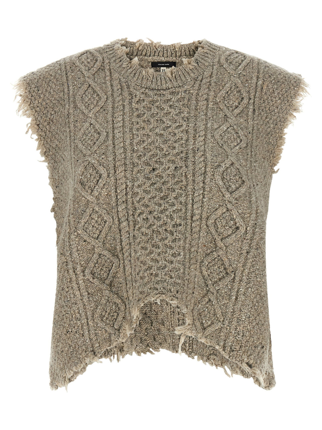 R13 Boyfriend Cable Vest