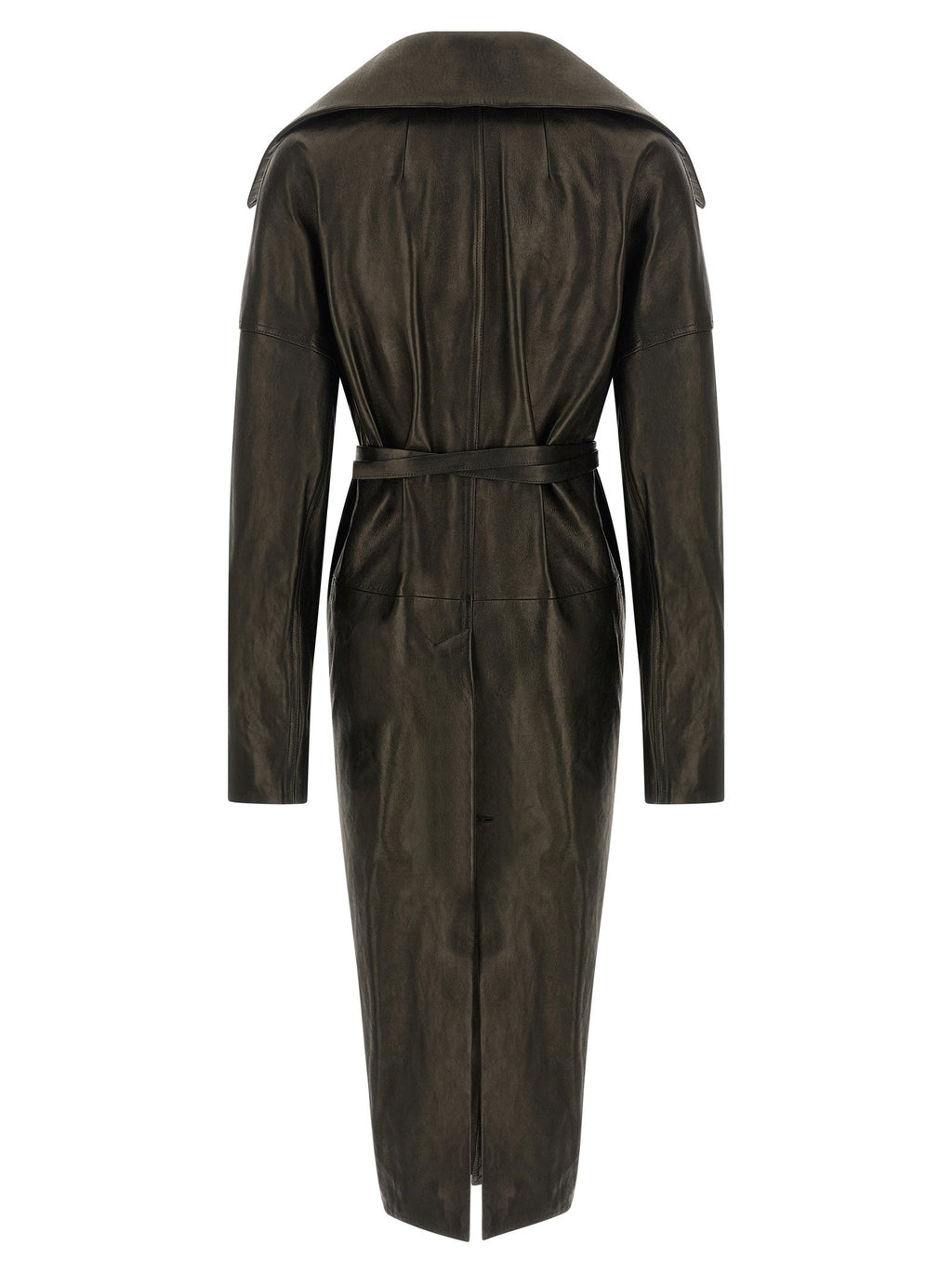 Rick Owens Dracucollar Belted Coat