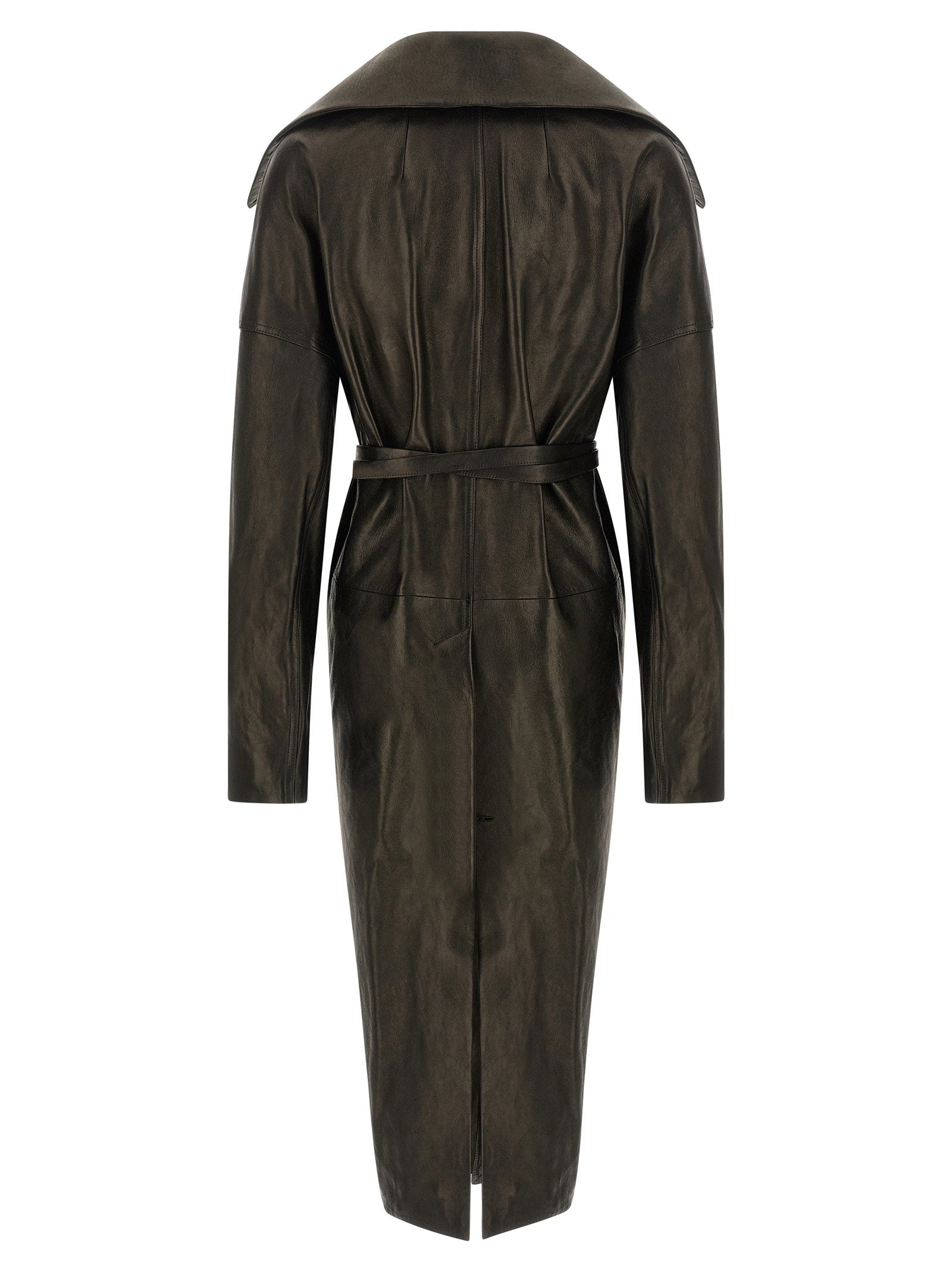 Rick Owens Dracucollar Belted Coat