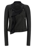Rick Owens Scarf Biker Jacket