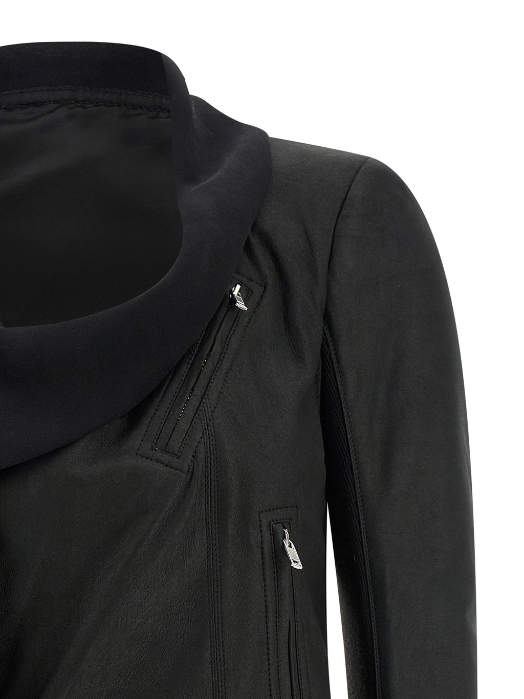 Rick Owens Scarf Biker Jacket