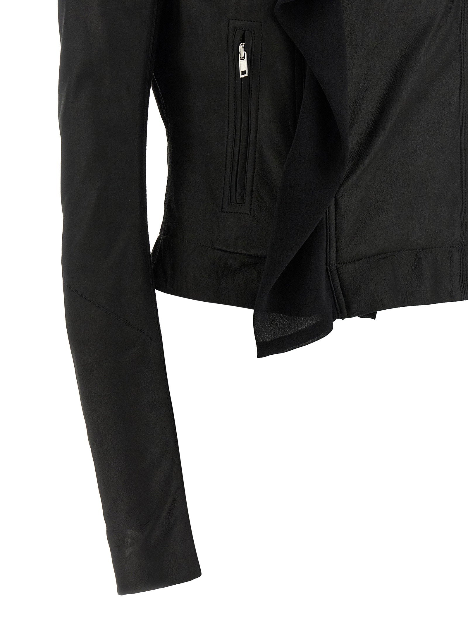 Rick Owens Scarf Biker Jacket