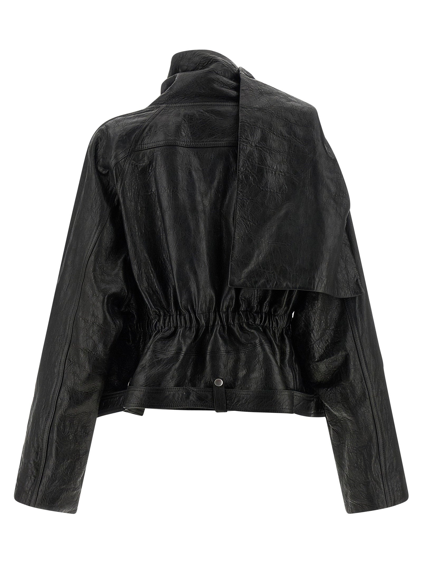 Rick Owens Cropped Scarf Flight Jacket