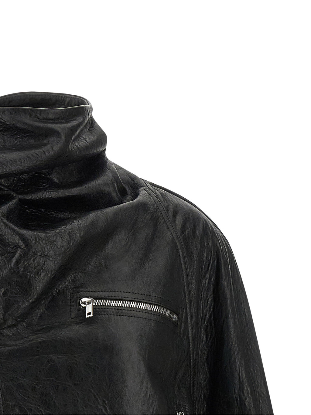 Rick Owens Cropped Scarf Flight Jacket