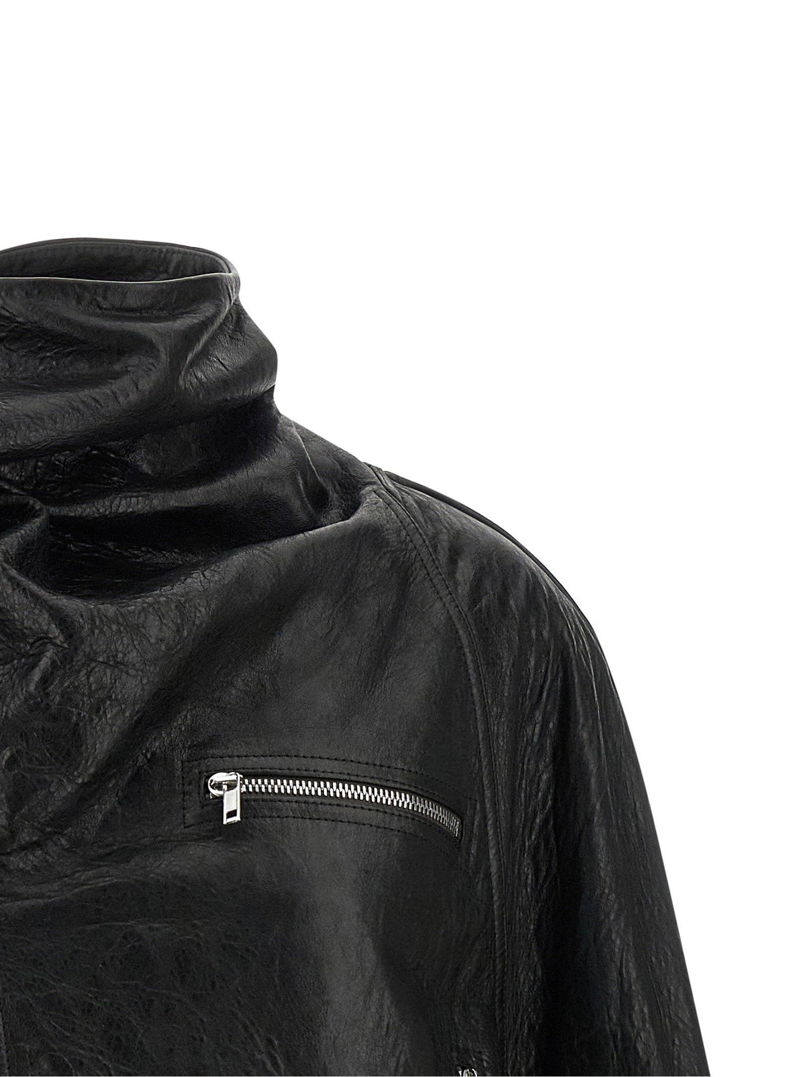 Rick Owens Cropped Scarf Flight Jacket