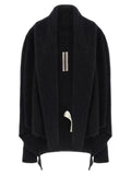 Rick Owens Hooded Medium Wrap Cardigan