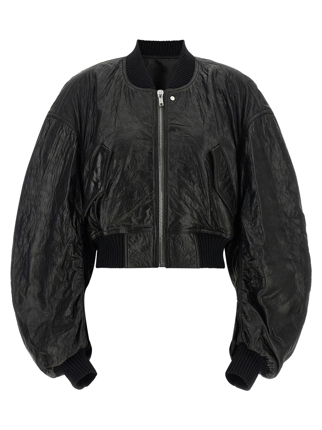 Rick Owens Secchia Cropped Flight Bomber Jacket